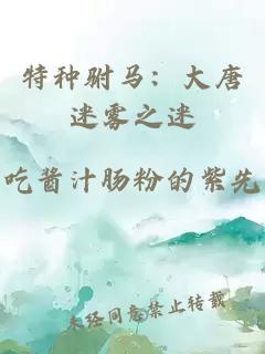 特種駙馬:大唐迷霧之迷